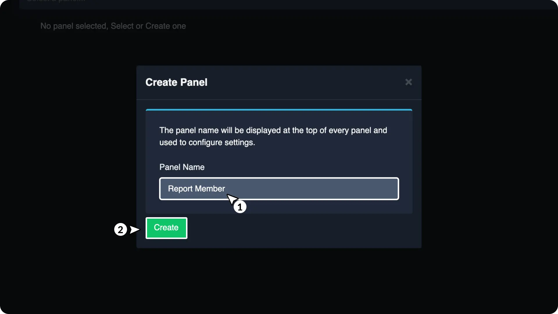 Ticket System with buttons