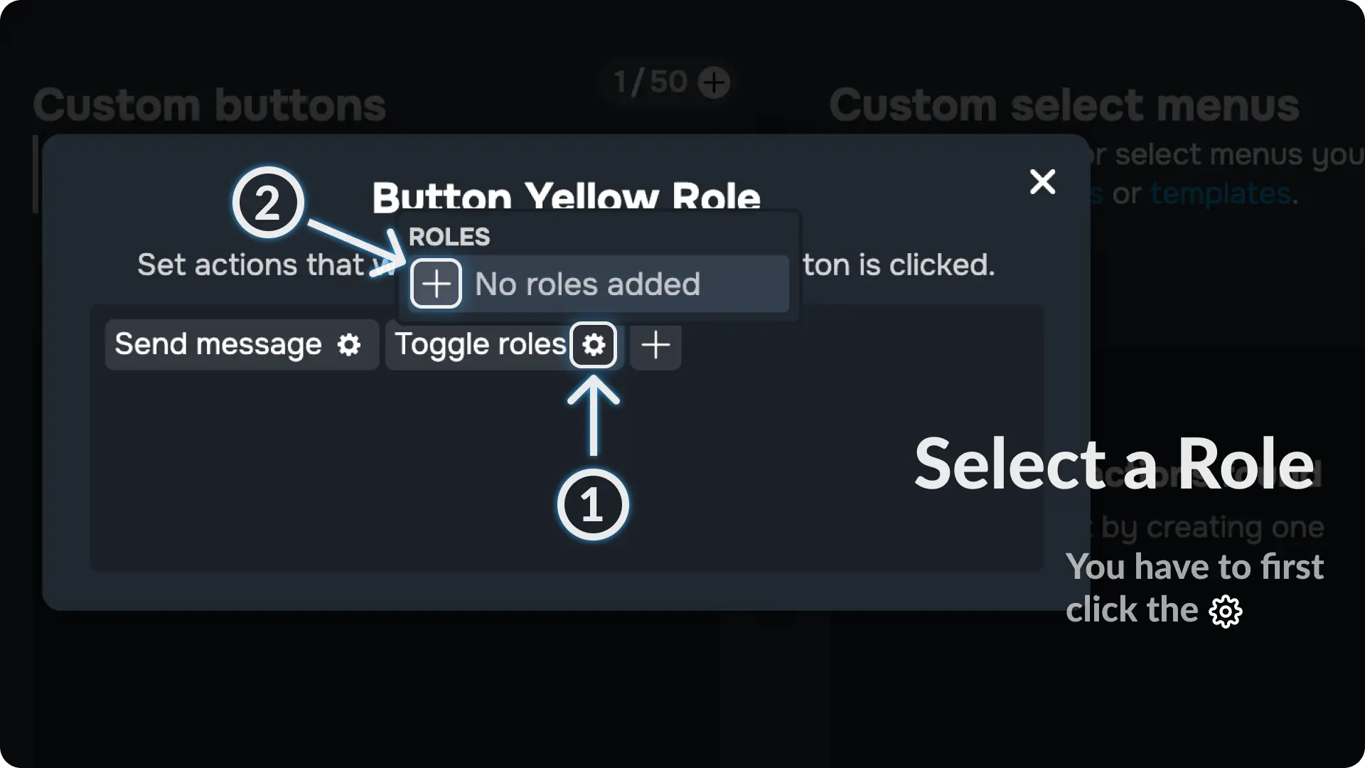 Sapphire Assign Roles via buttons Add Roles to your button