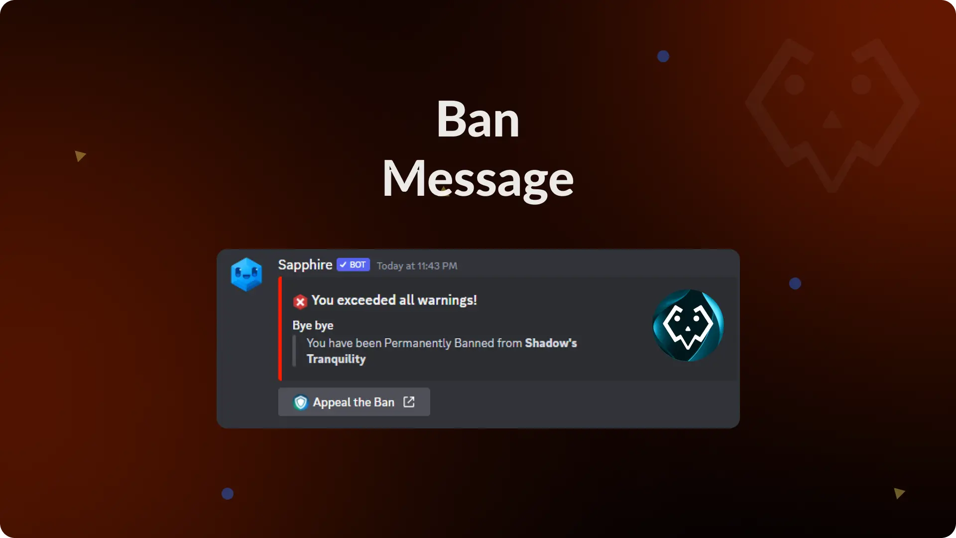 Ban Message