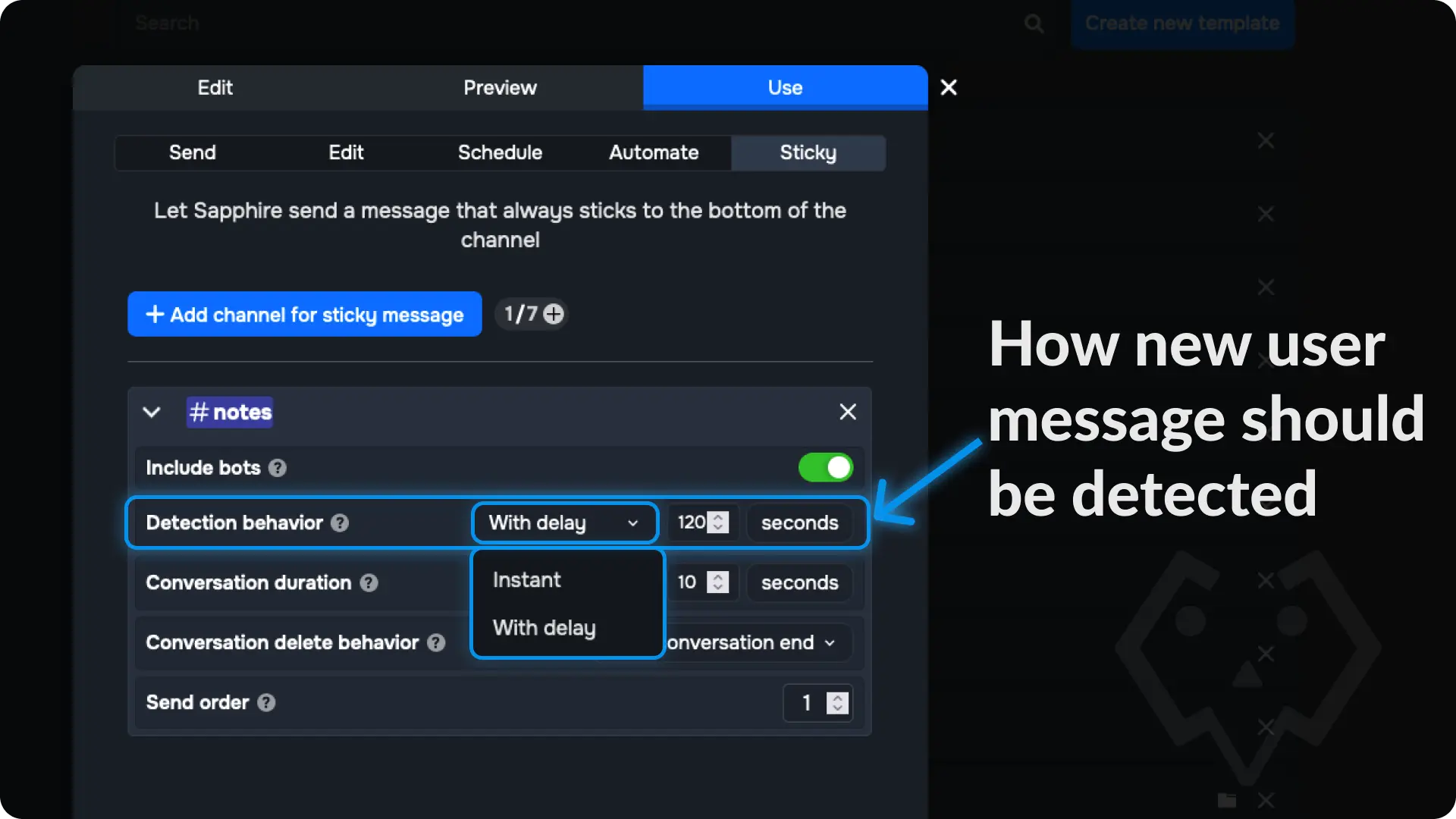 Sticky Message