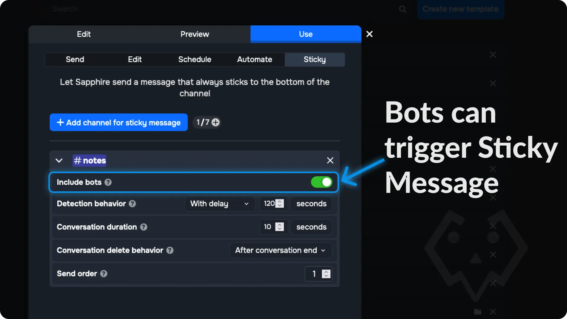 Sticky Message