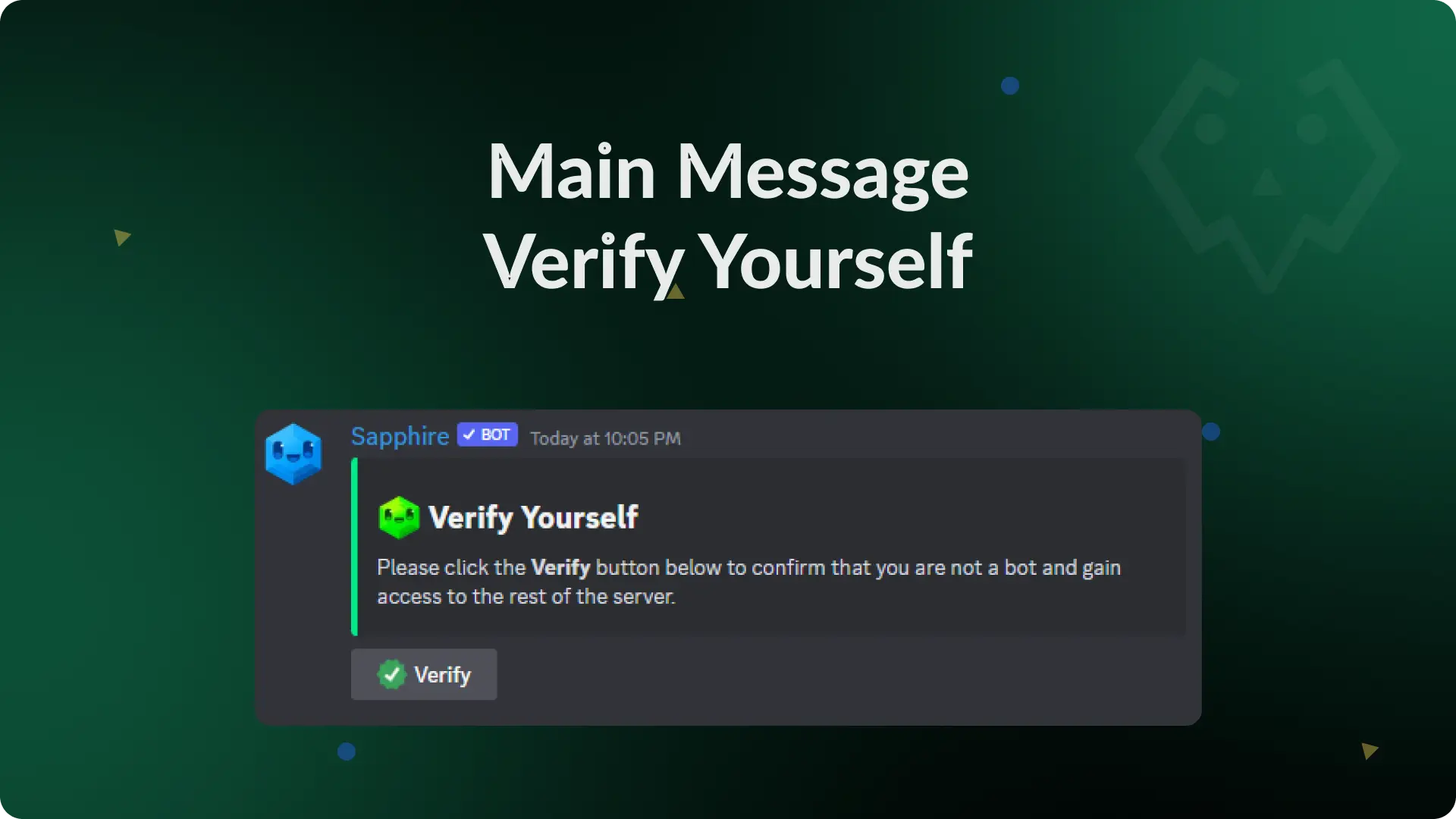 Verify Yourself Main Message