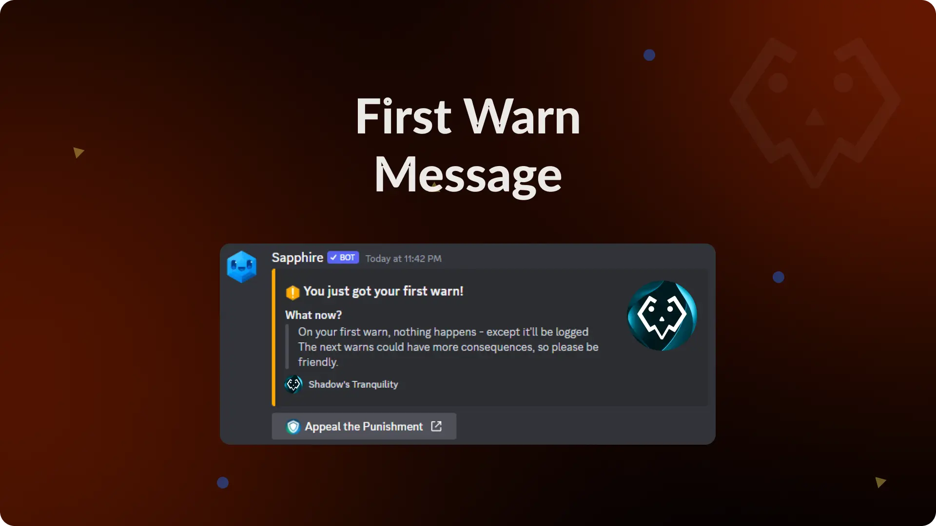 First Warn Message
