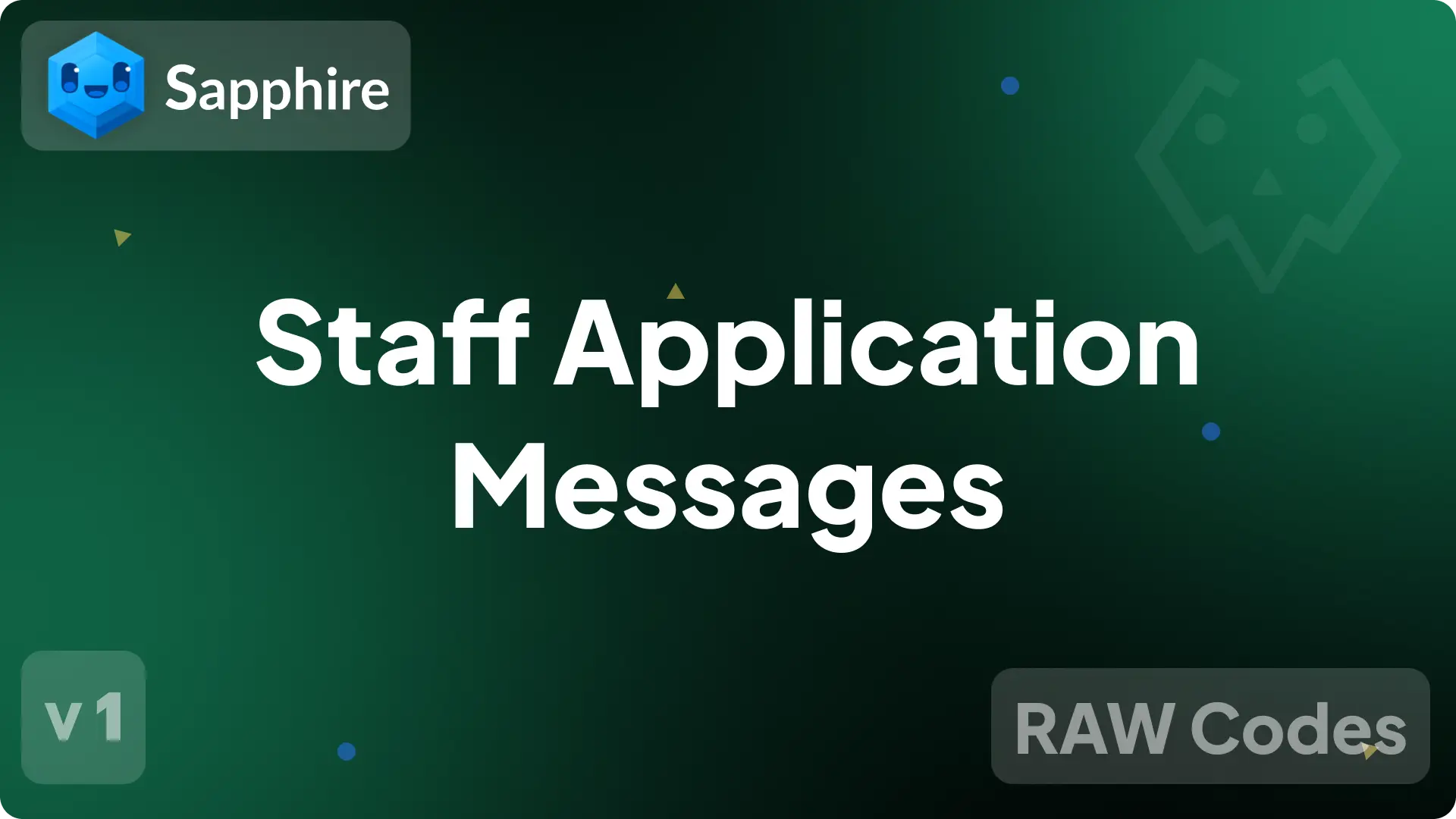 Staff Application Messages v1