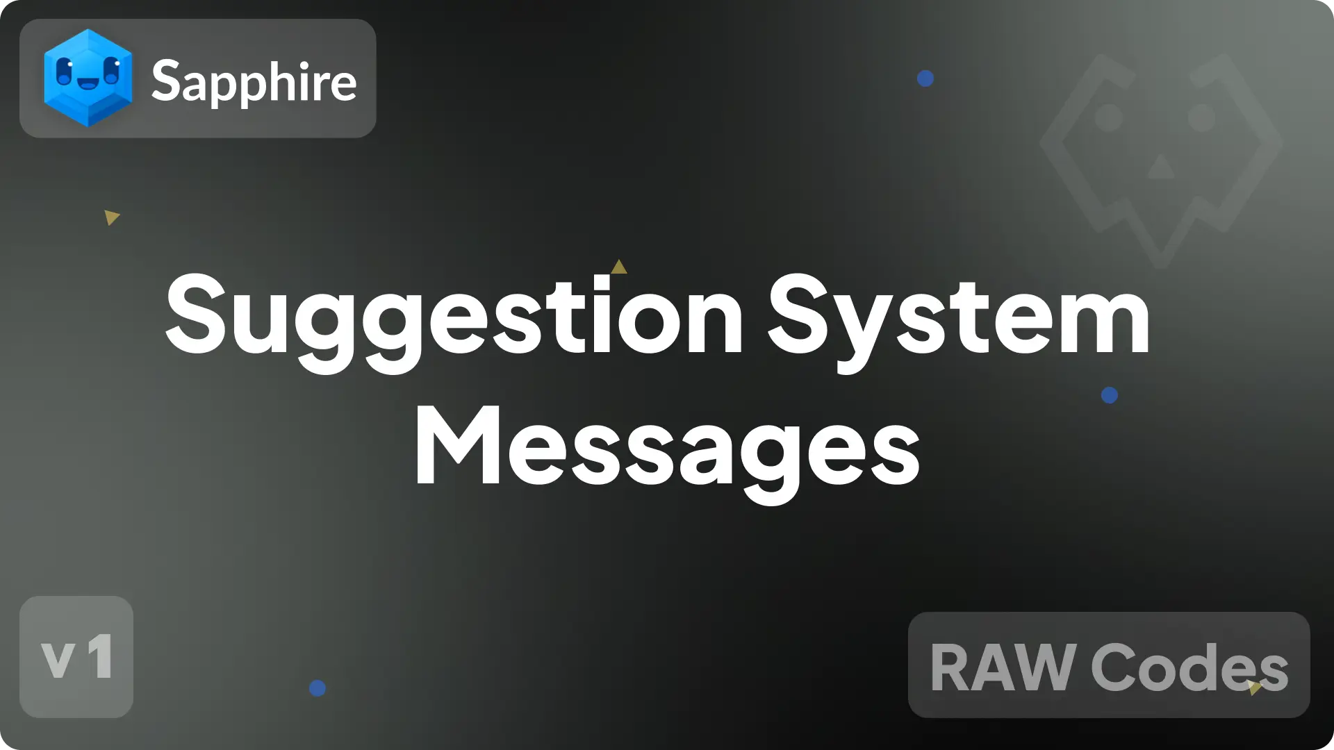Suggestion System Messages v1
