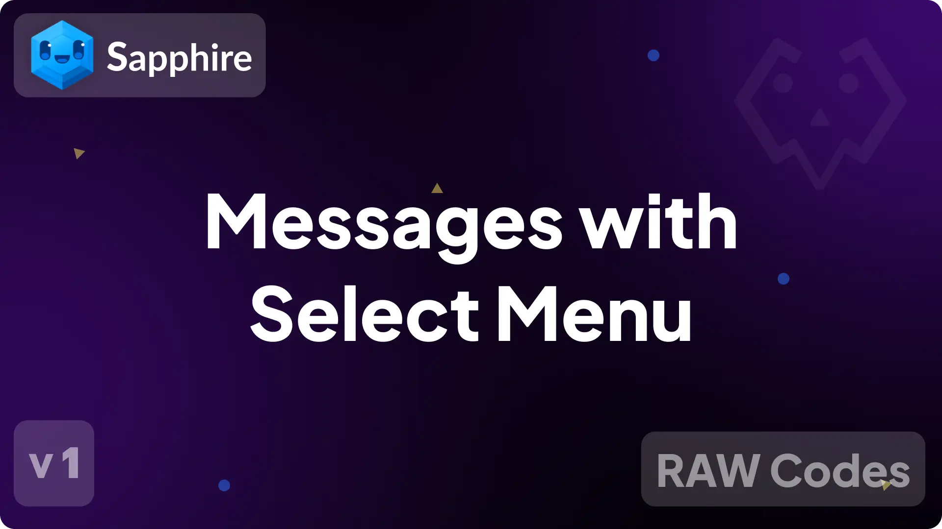 Select Menu with Message v1
