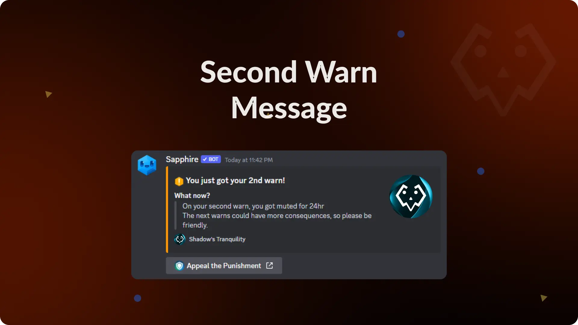 Second Warn Message